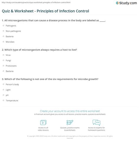 infection control exam quizlet|infection control inservice and quiz.